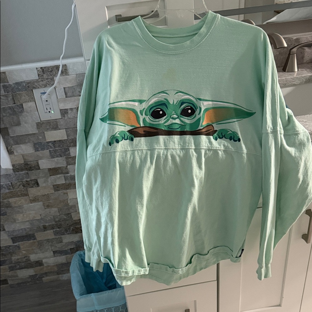 Disney Mandalorian Green Graphic Sweatshirt